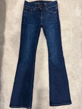 American Eagle Outfitters Navy Blue Flare Jeans